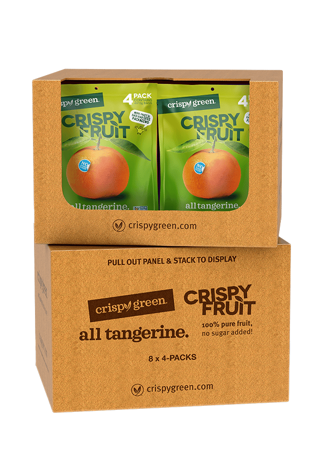 Freeze-Dried Tangerine Crispy Fruit - Case (8x four-packs)