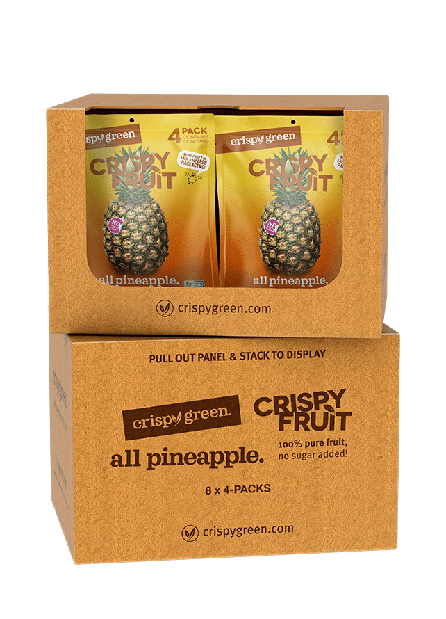 Pineapple Crispy Fruit - Case (8x four-packs)